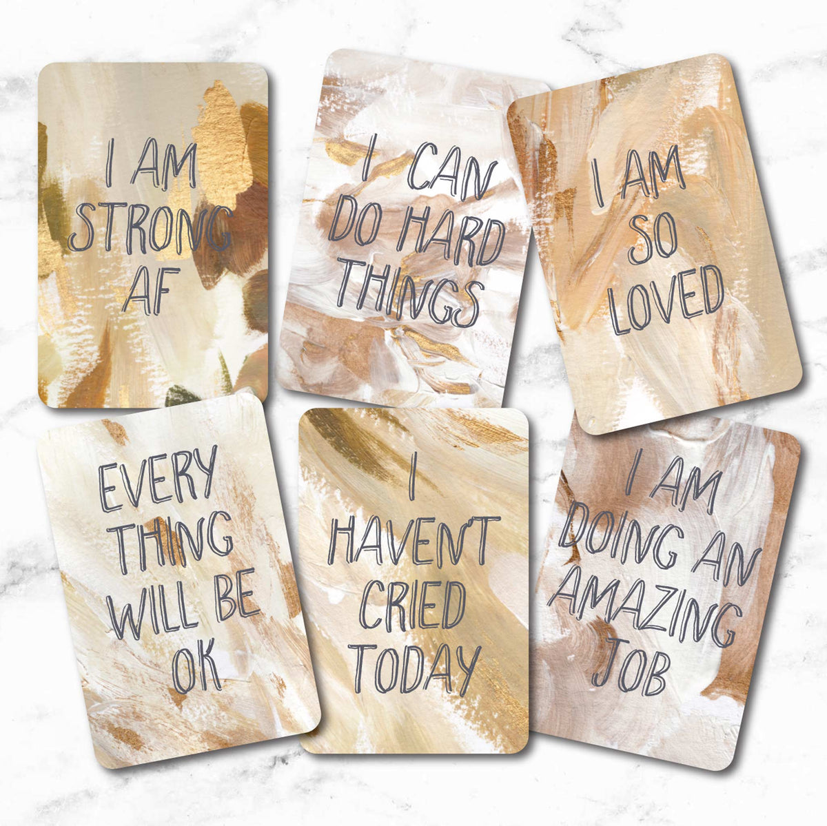 Daily Affirmation Cards, Deck of 18