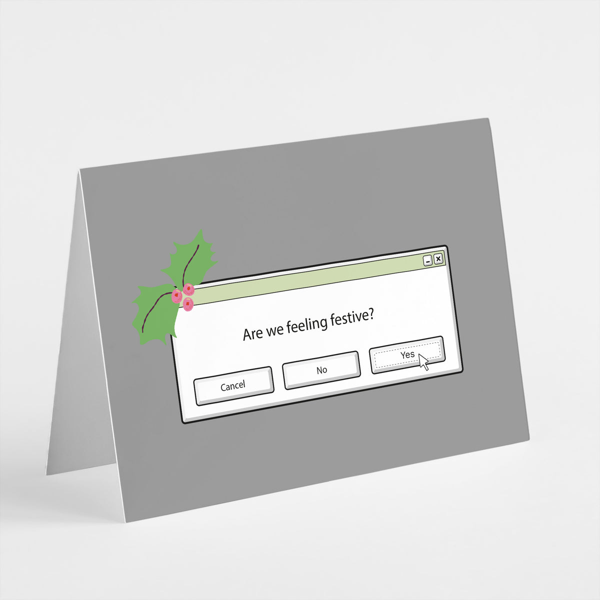 Retro Computer Christmas Greeting Cards, Set of 24