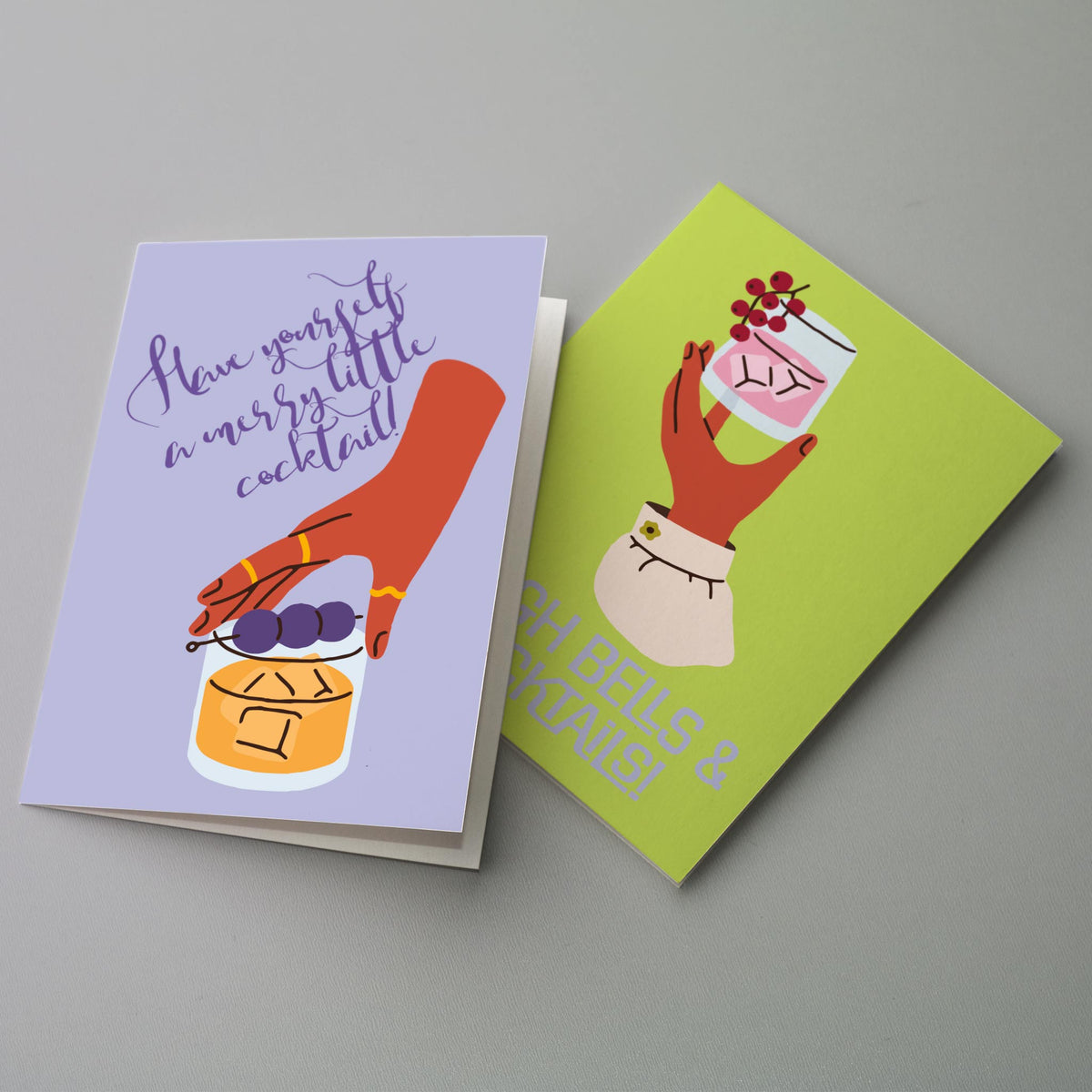 Holiday Spirits Christmas Cards, Set of 24