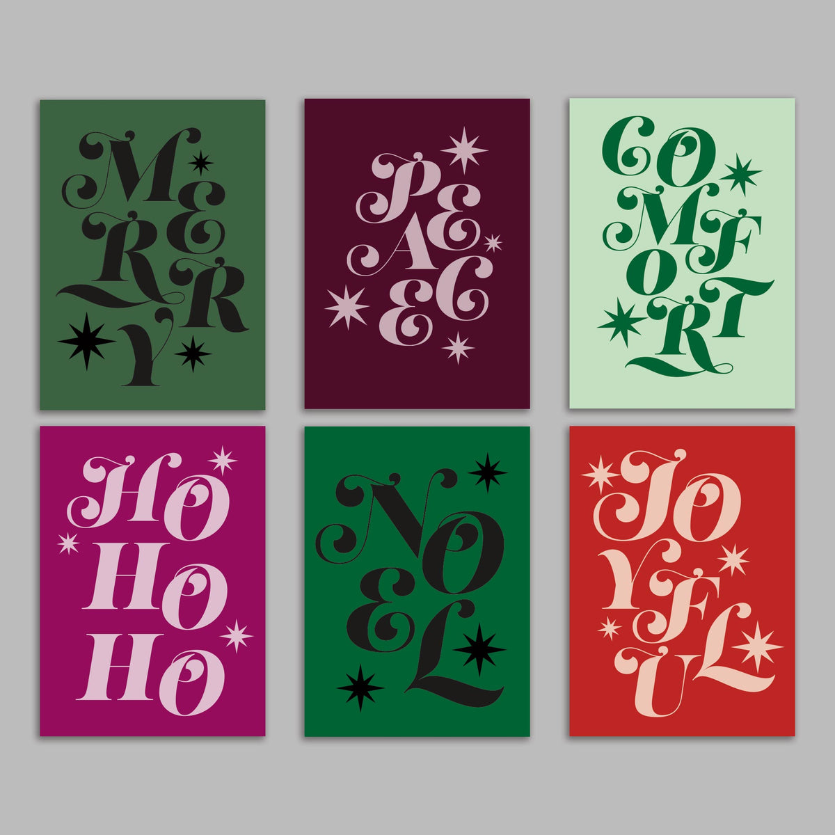 Christmas Greeting Cards, Set of 24