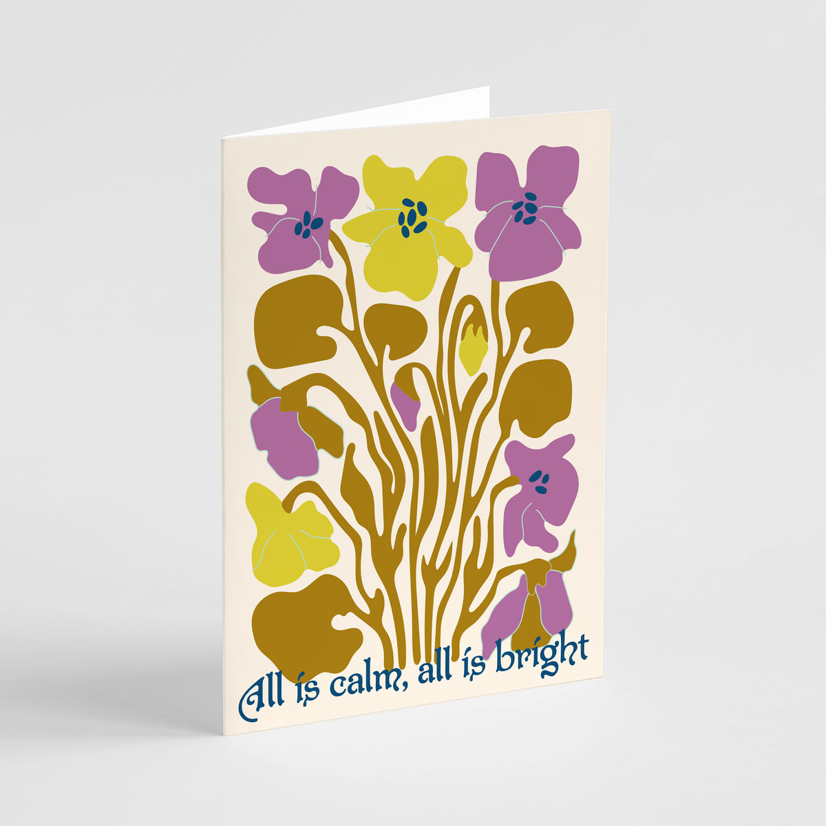 Modern Botanical Christmas Cards, Set of 24