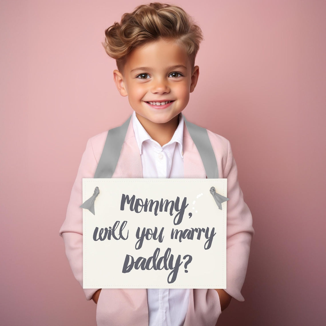 Mommy Will You Marry Daddy? Proposal Banner