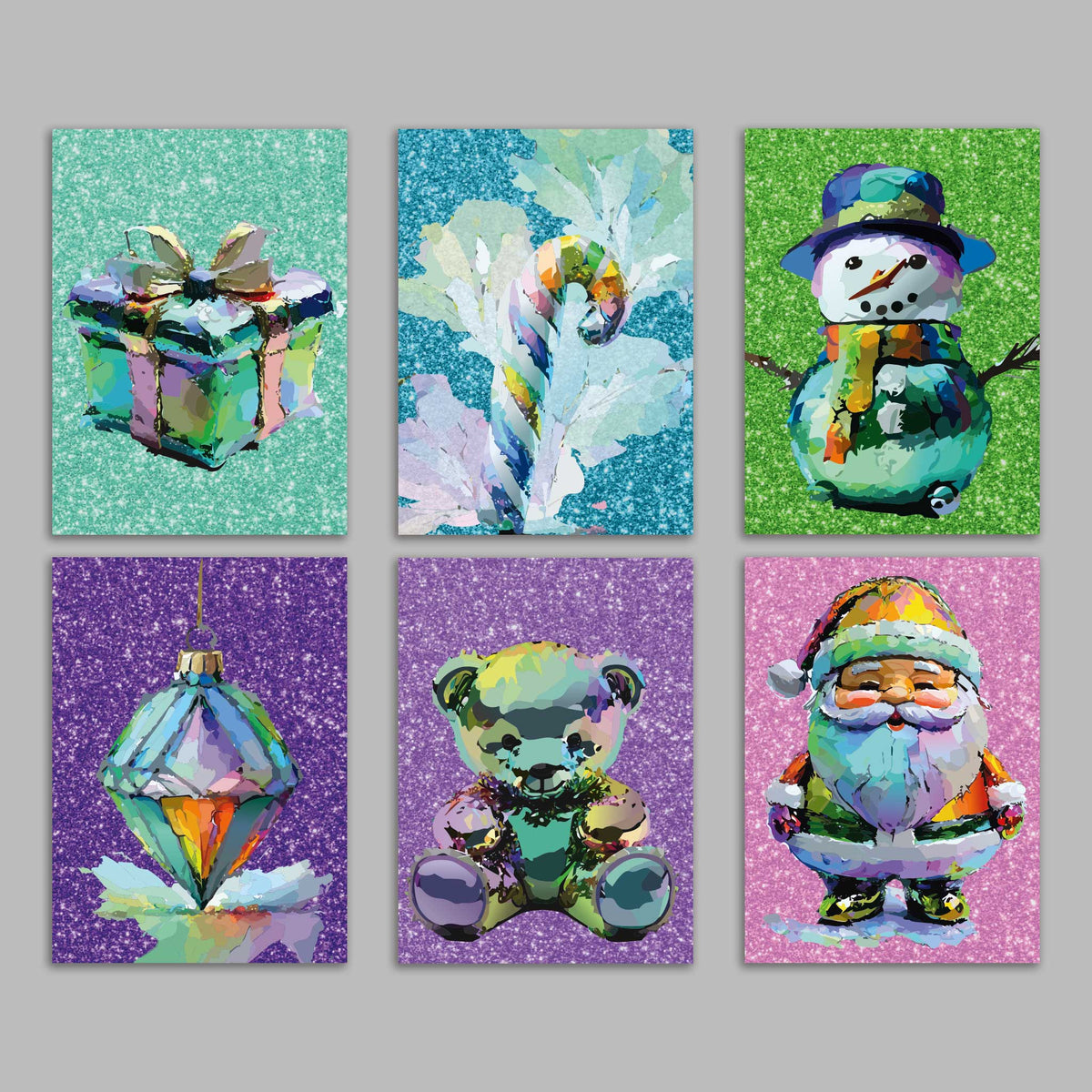Christmas Icon Greeting Cards, Set of 24