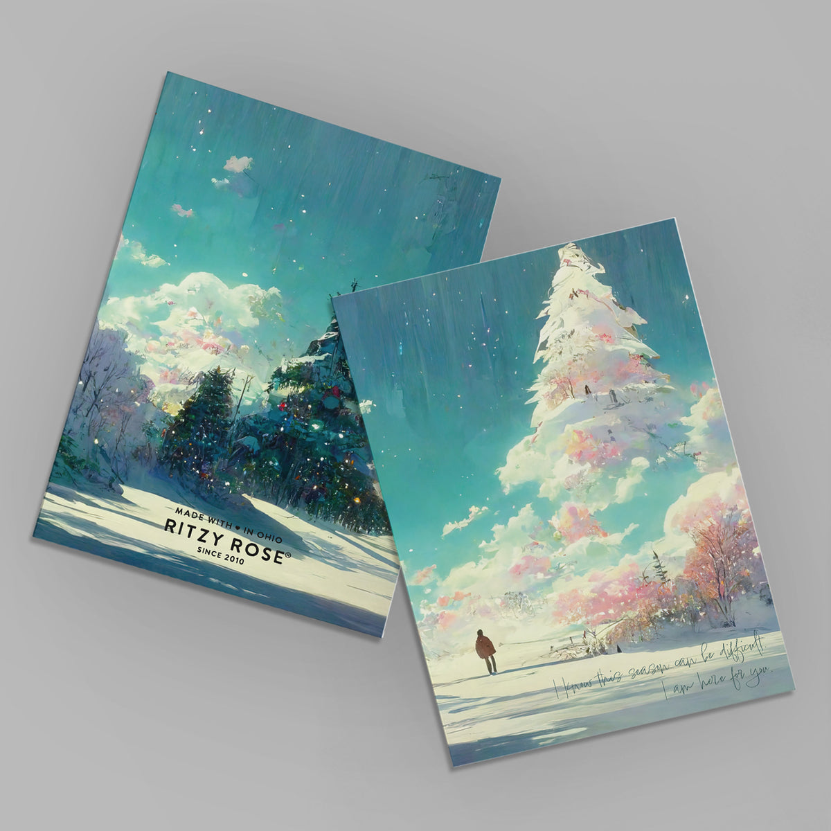 Sympathy Holiday Greeting Cards, Set of 24