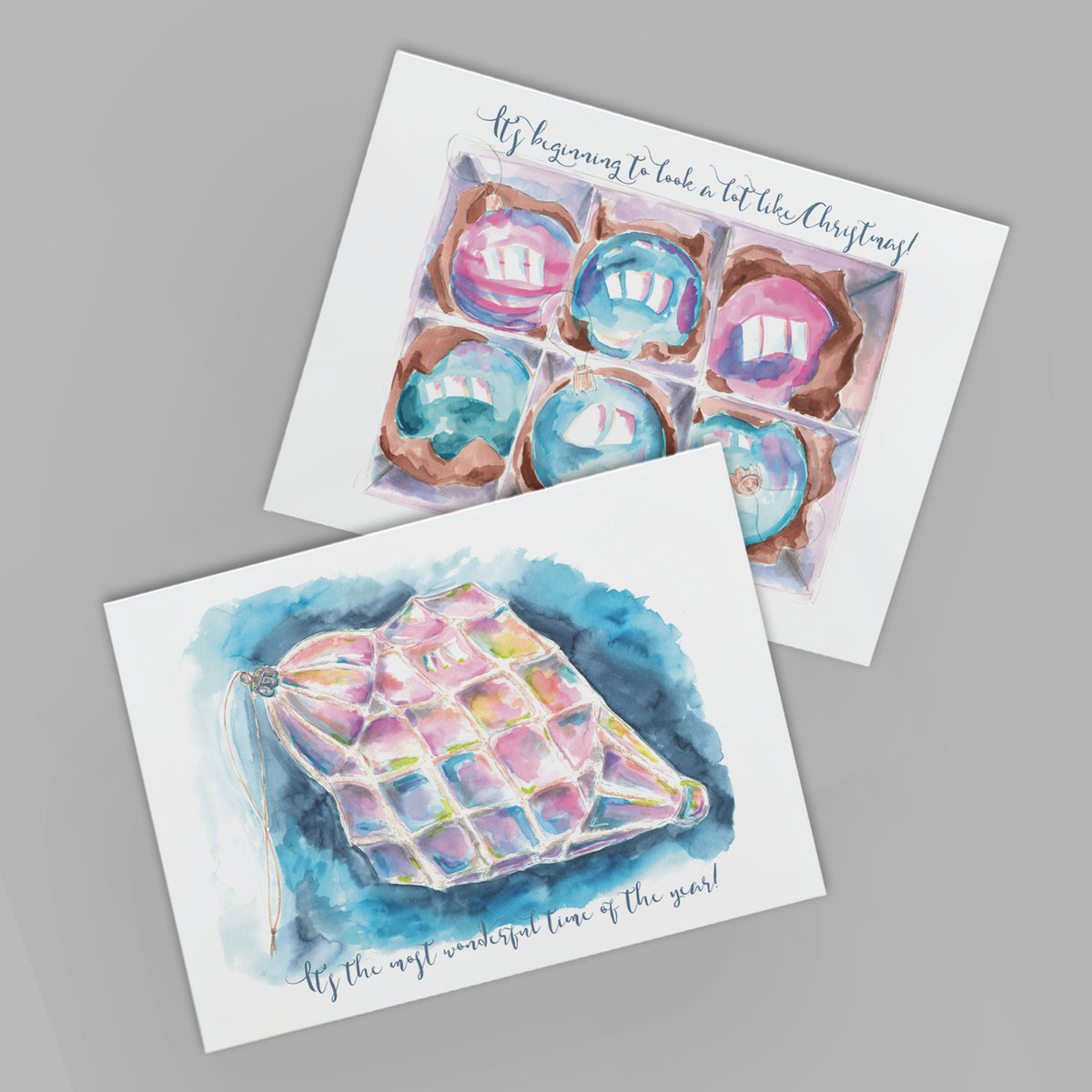 Modern Ornament Christmas Cards, Set of 24