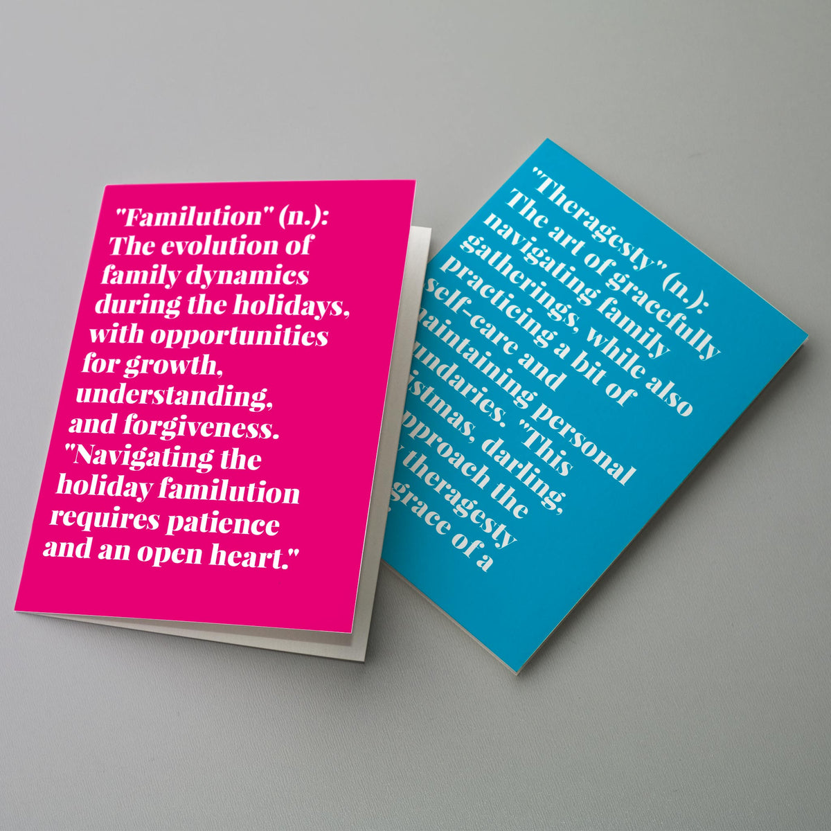 Mental Health Funny Holiday Greeting Cards, Set of 24