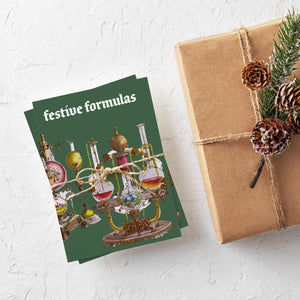 24 Scientist Christmas Cards in 6 Vintage Laboratory Styles with Envelopes