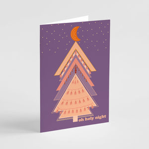 24 Boho Christmas Cards in 4 Festive Designs w/ Envelopes