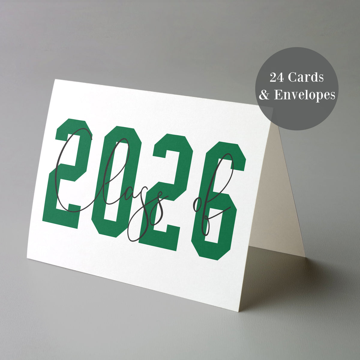 Class of 2026 Graduation Card Set – 24 Senior Congrats Cards