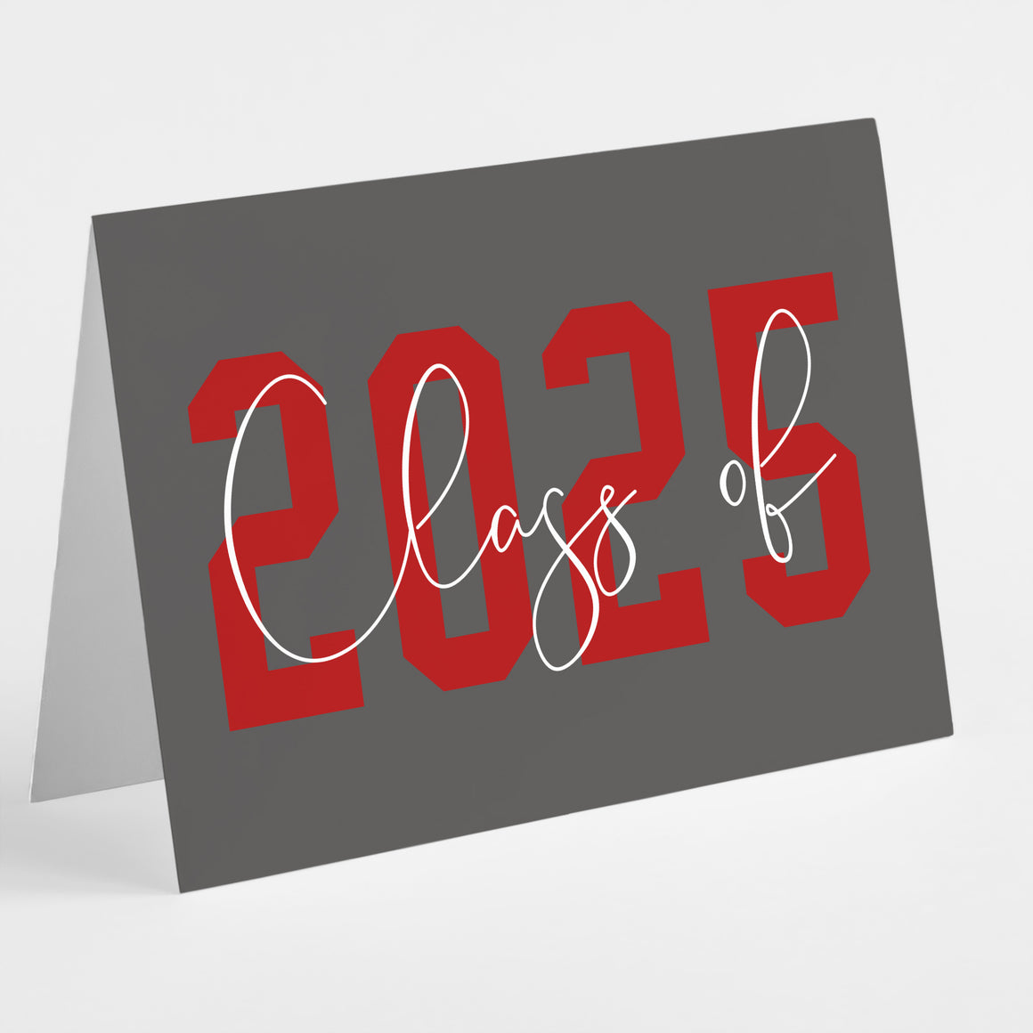 Scarlet & Gray Graduation Cards - 24 Pack