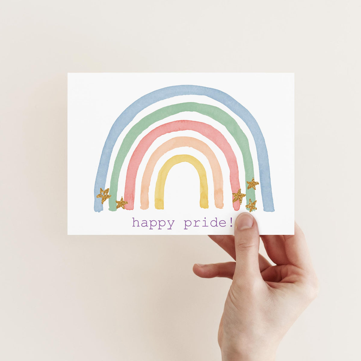 Happy Pride Rainbow Greeting Cards, Set of 24