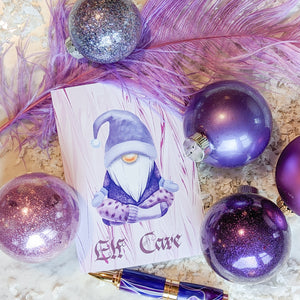 24 Lavender Christmas Cards in 6 Fun Traditional Designs + Envelopes