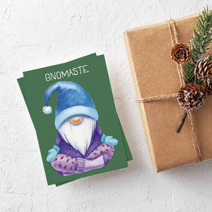 24 Gnomaste Gnome Holiday Greeting Cards + Envelopes