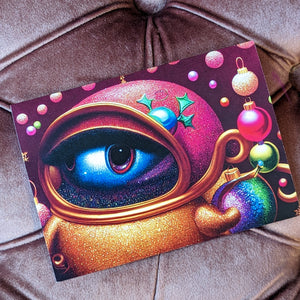 24 Out of This World Abstract Christmas Cards + Envelopes