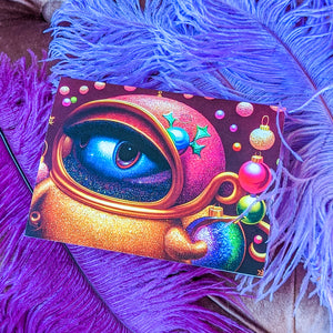 24 Out of This World Abstract Christmas Cards + Envelopes