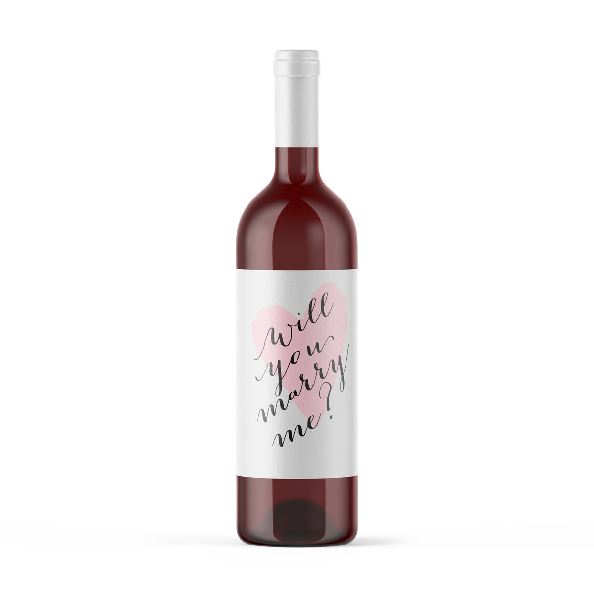 Will You Marry Me Wine Label