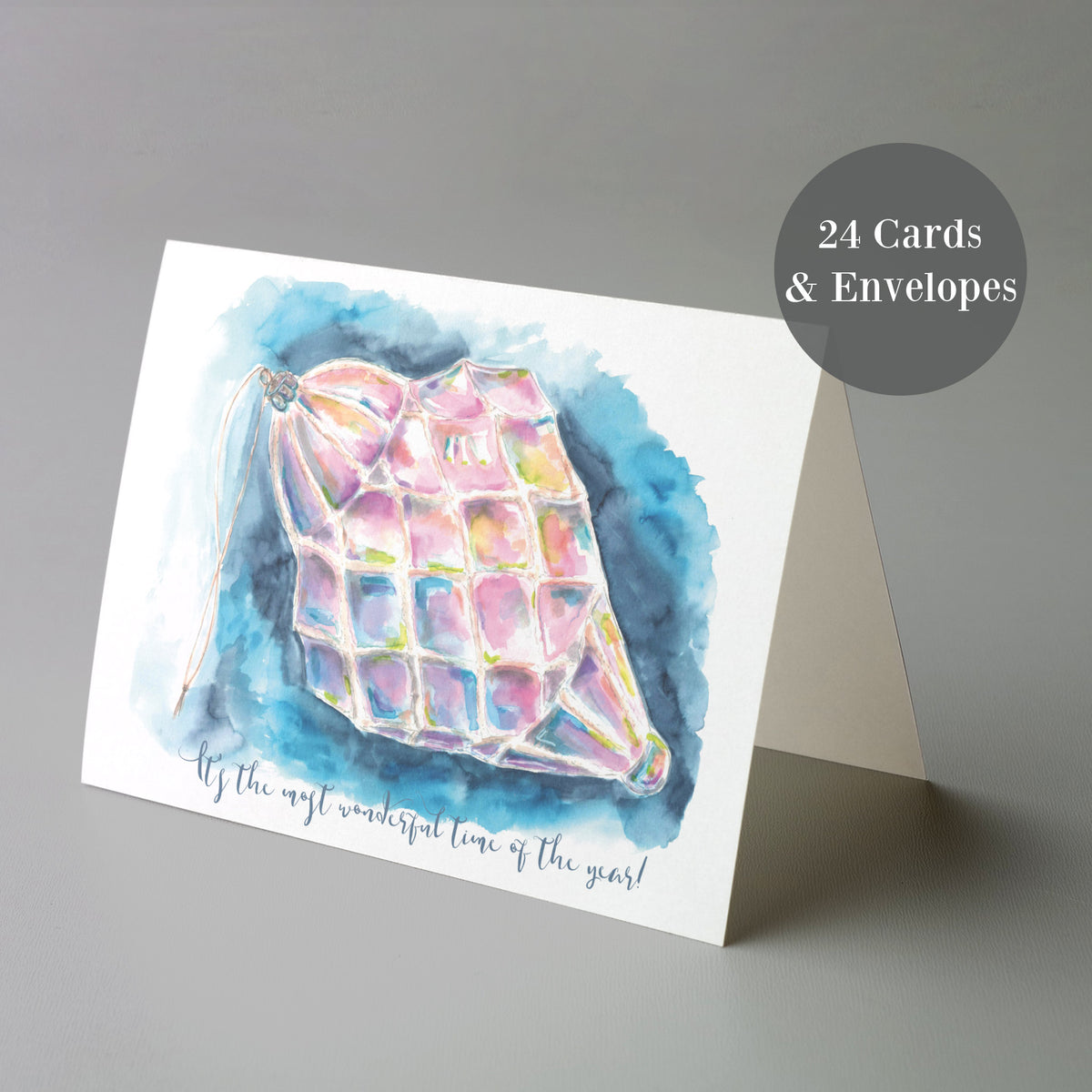 Modern Ornament Christmas Cards, Set of 24