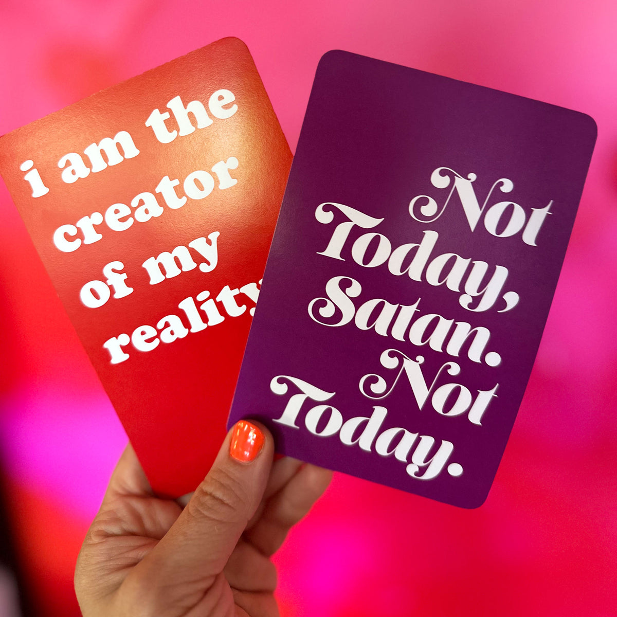 Colorful Affirmation Cards, Deck of 16