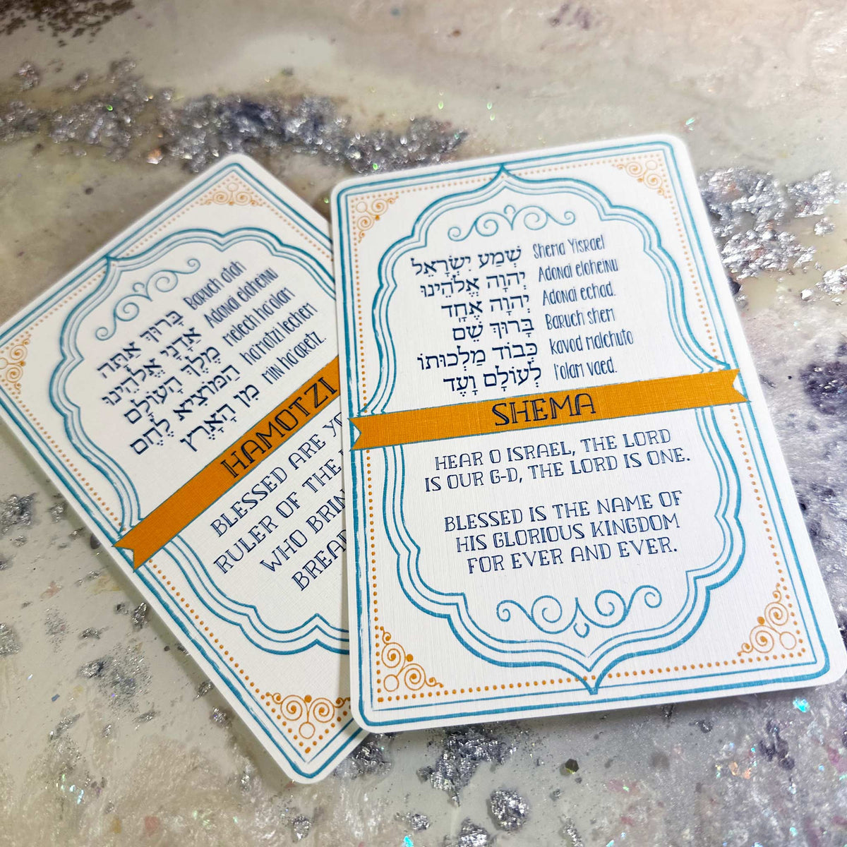 Jewish Blessing Cards, Set of 2