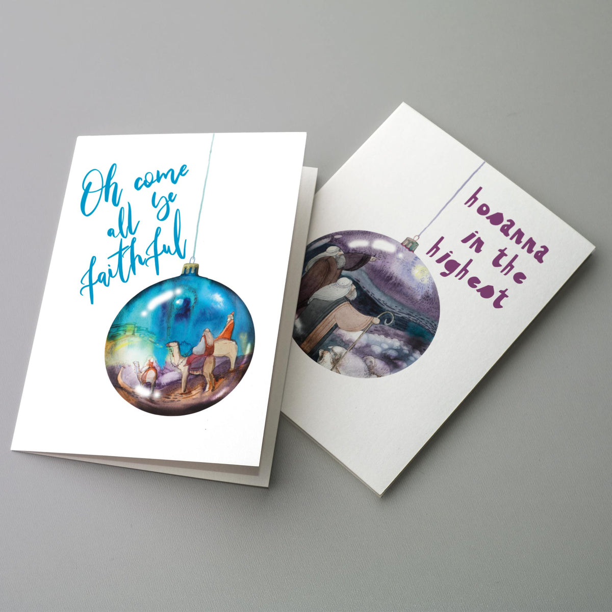 Traditional Religious Christmas Greeting Cards, Set of 24