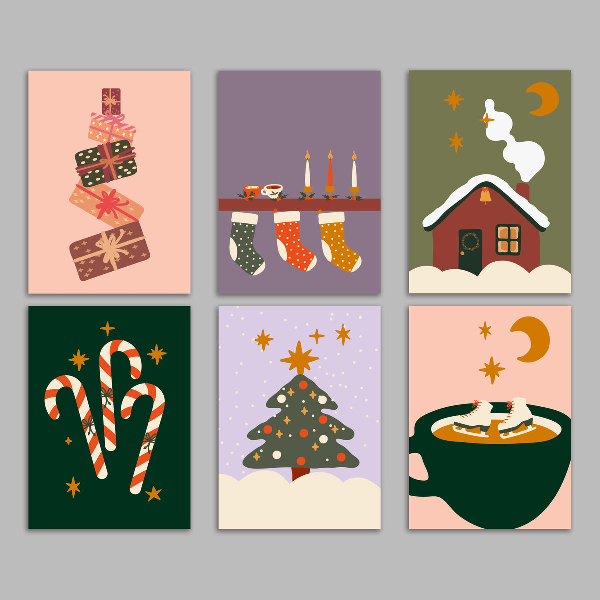 Timeless Christmas Greeting Cards, Set of 24