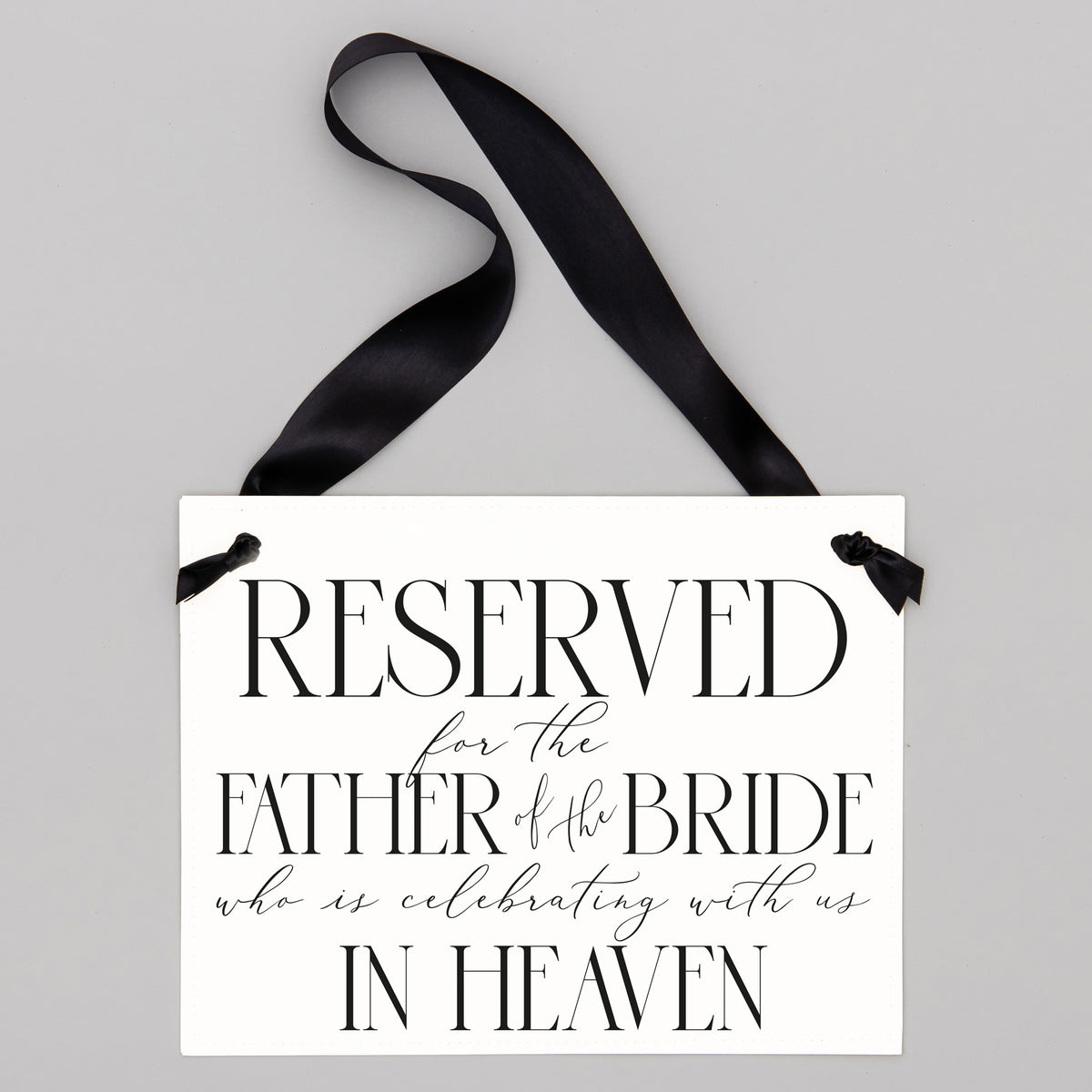 Father of the Bride Memorial Sign