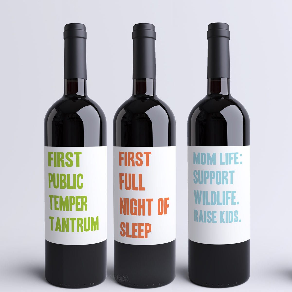 Mommy Milestone Wine Labels, Pack of 9