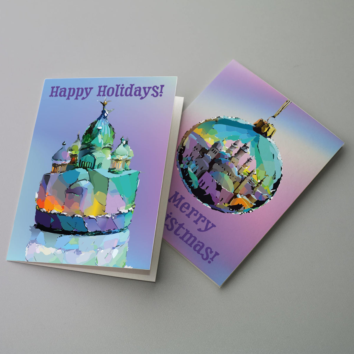 Religious Christmas Greeting Cards, Set of 24