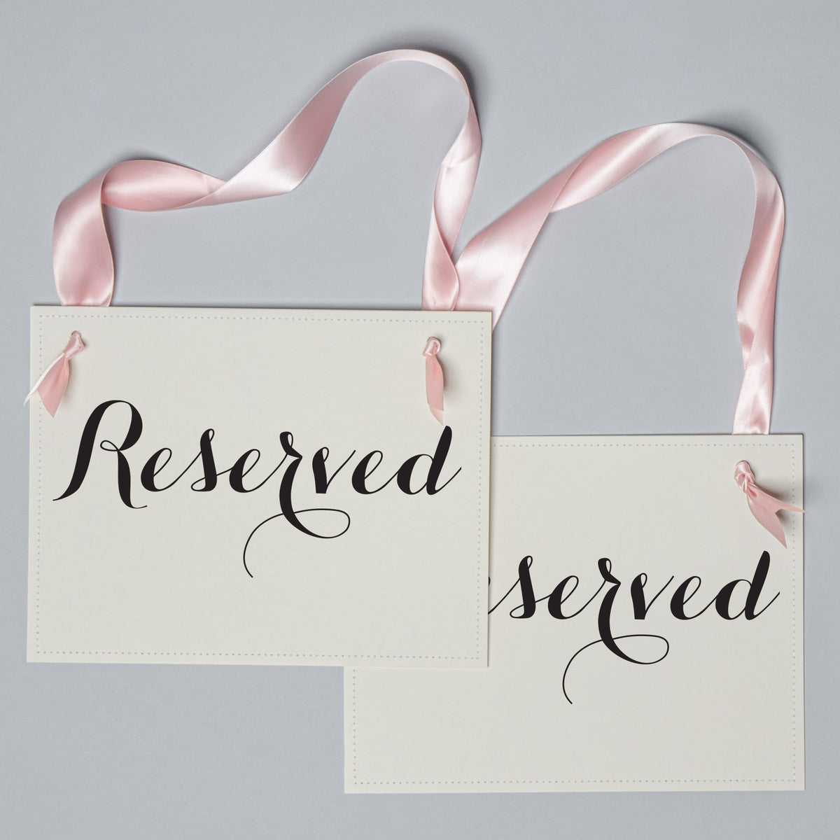 Reserved Signs, Set of 4