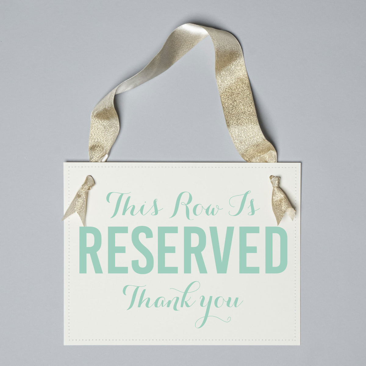 Reserved Row Sign