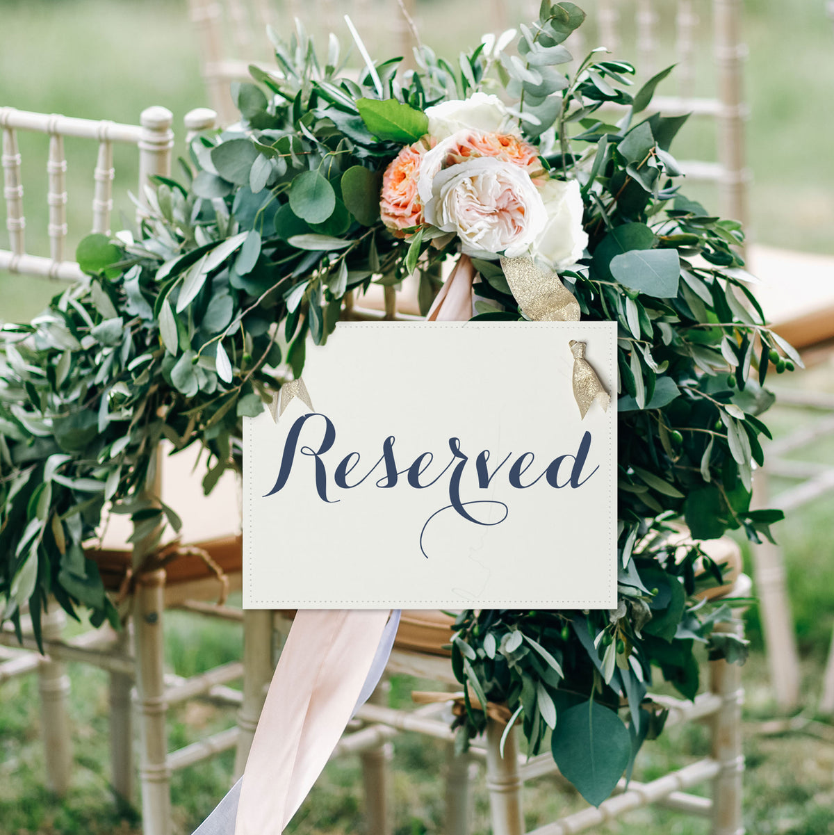 Reserved Signs, Set of 2