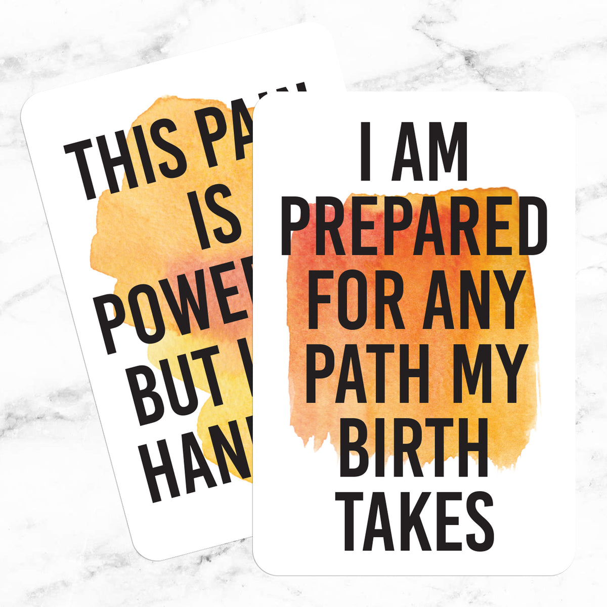 Birth Affirmation Cards, Deck of 16