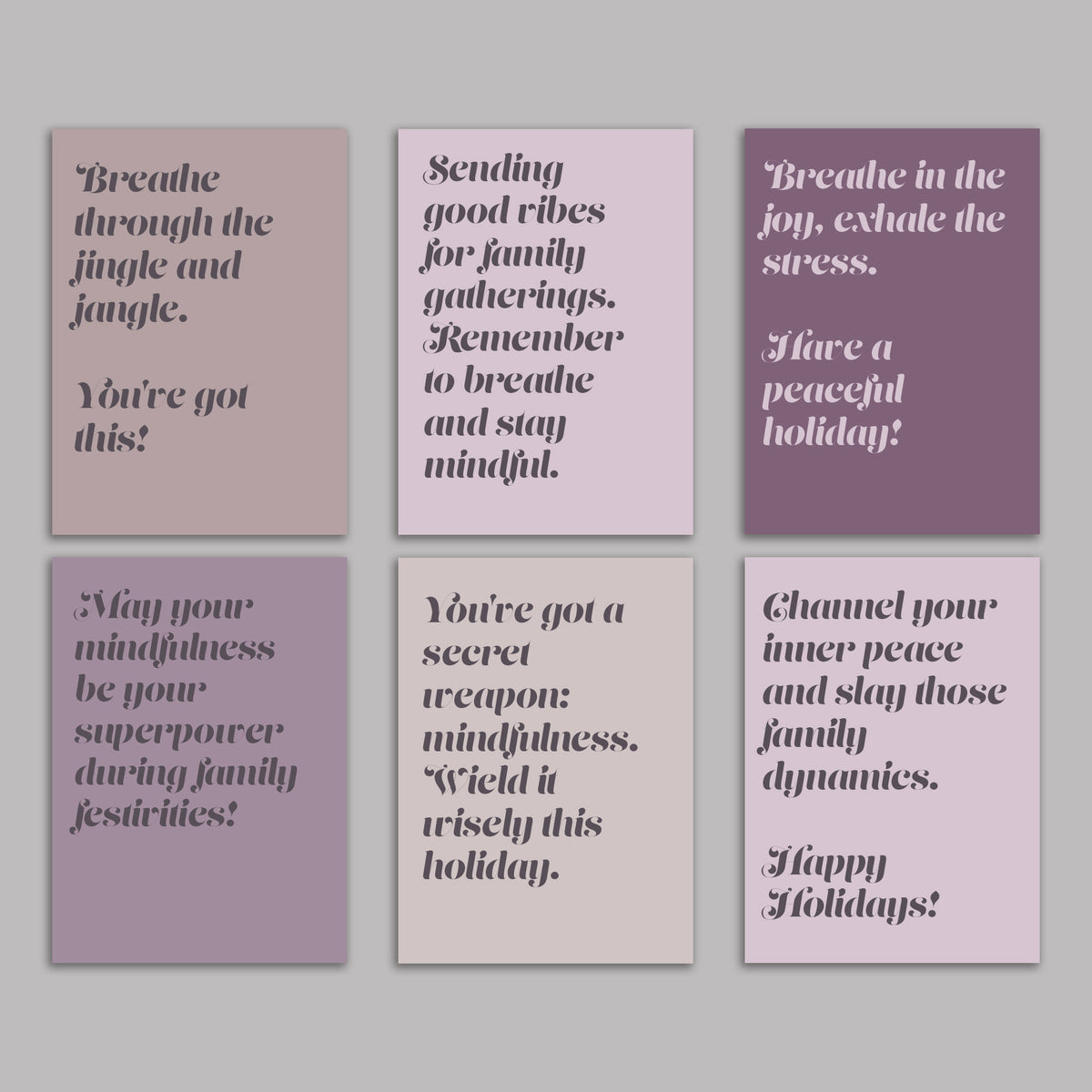 Supportive Therapy Holiday Greeting Cards, Set of 24