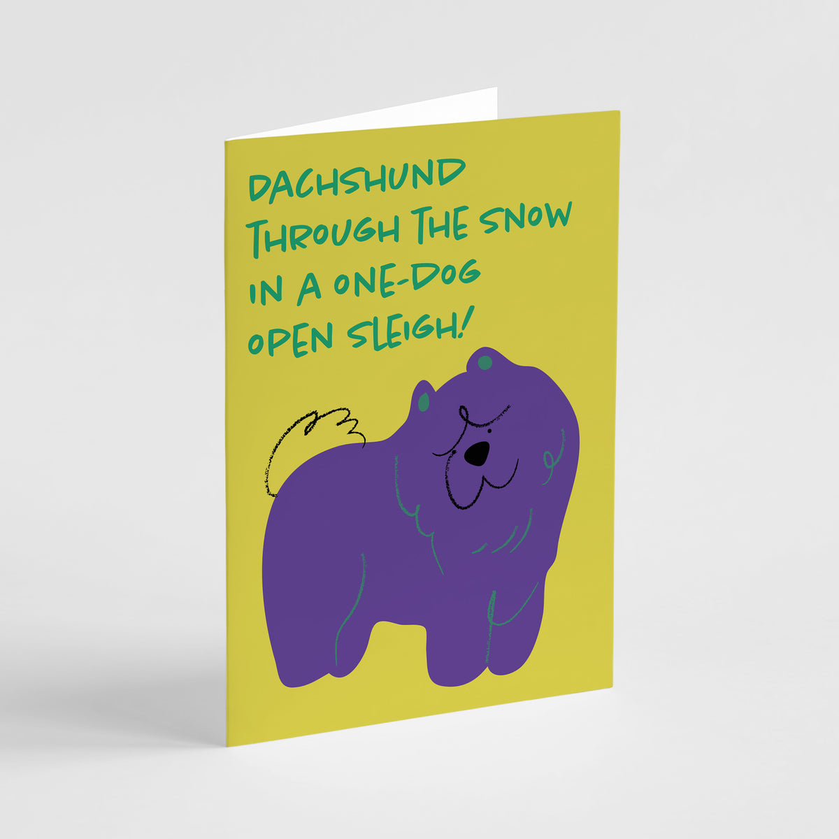 Funny Dog Christmas Greeting Cards, Set of 24