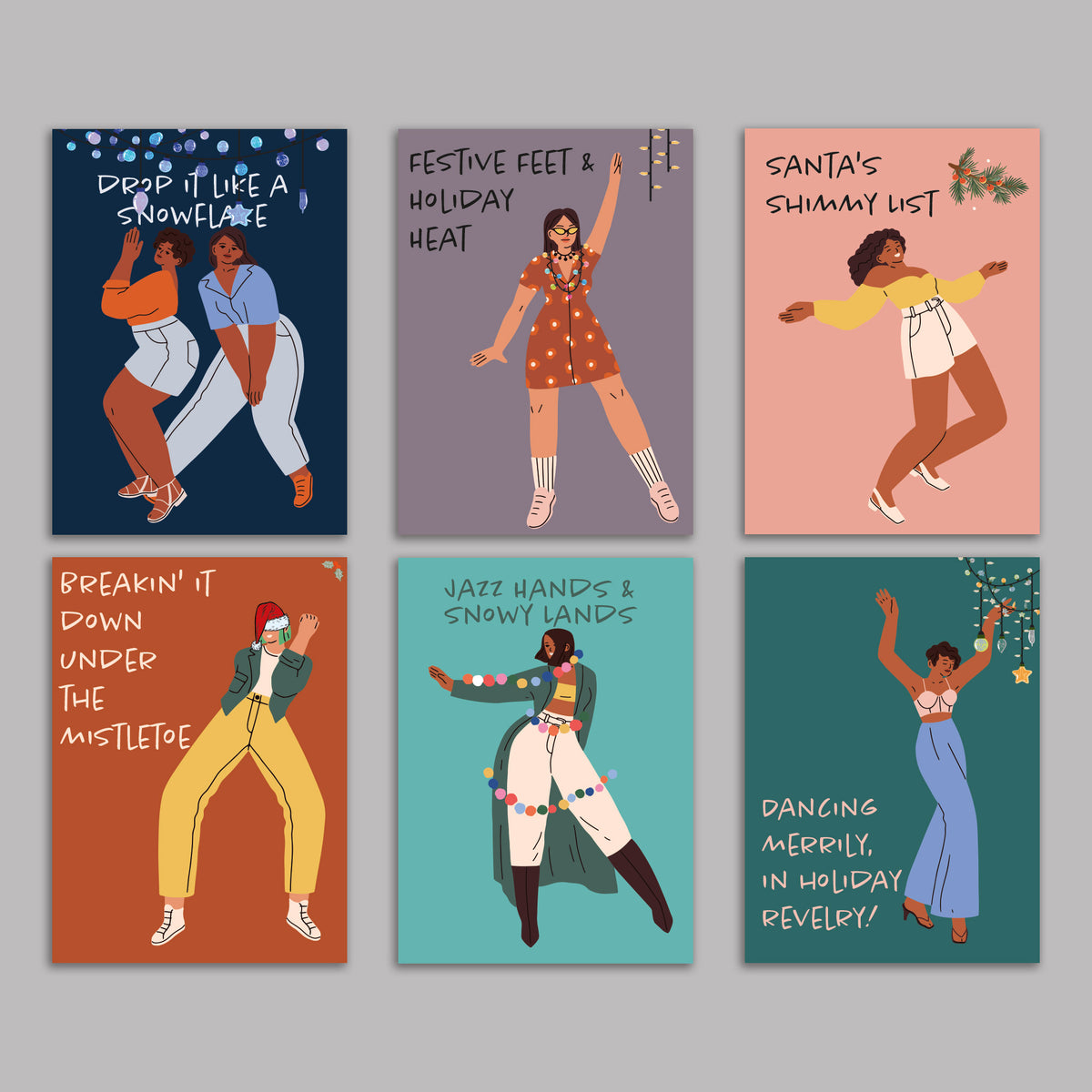 Hip-Hop Holiday Greeting Cards, Set of 24