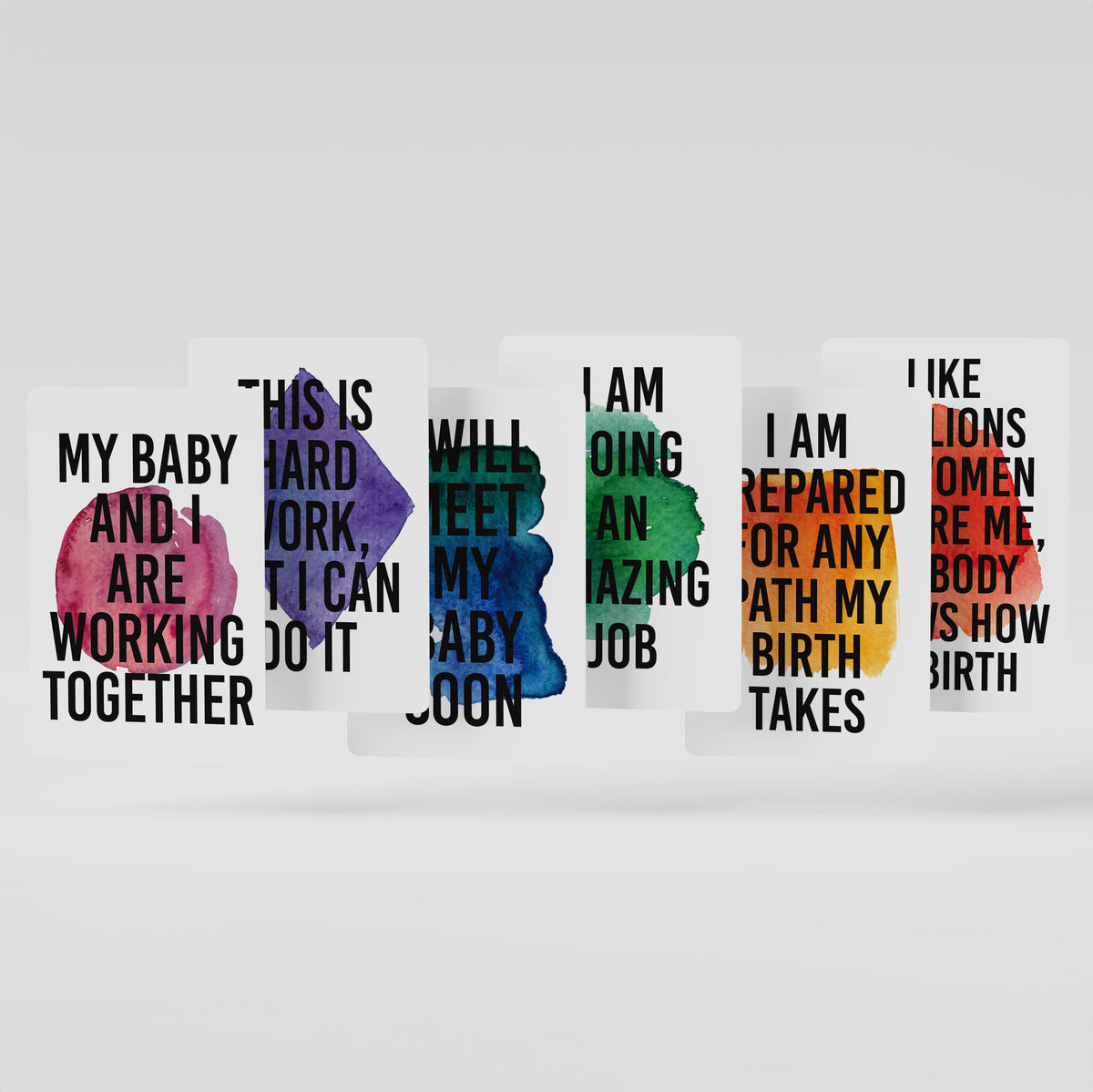 Birth Affirmation Cards, Deck of 16