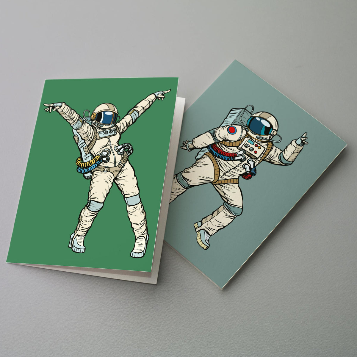 Dancing Astronaut Greeting Cards, Set of 24