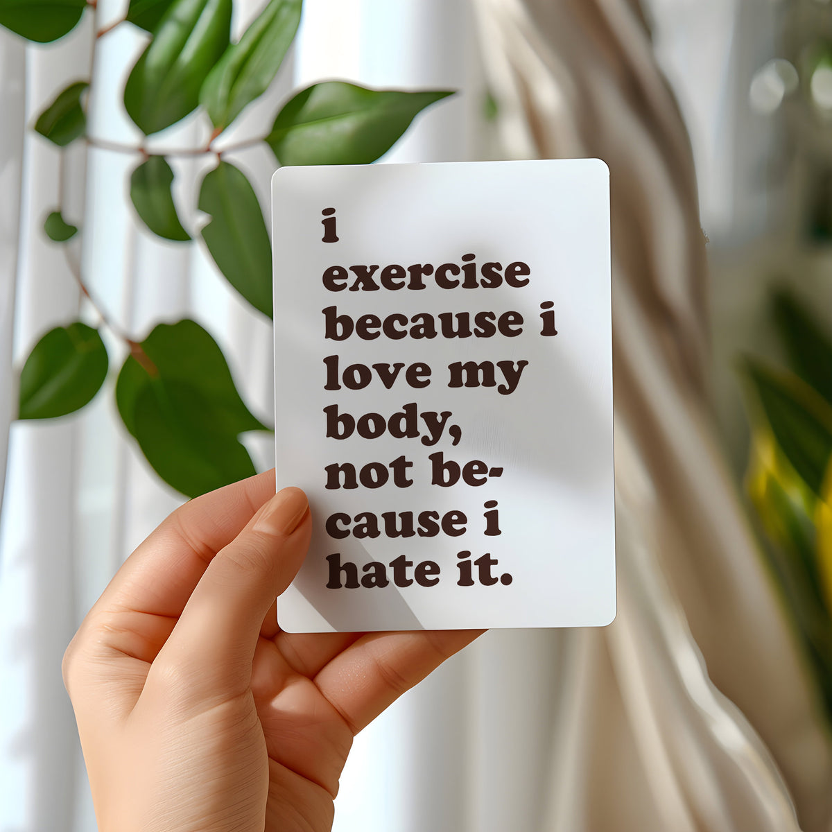 Body Positive Affirmation Cards, Deck of 16