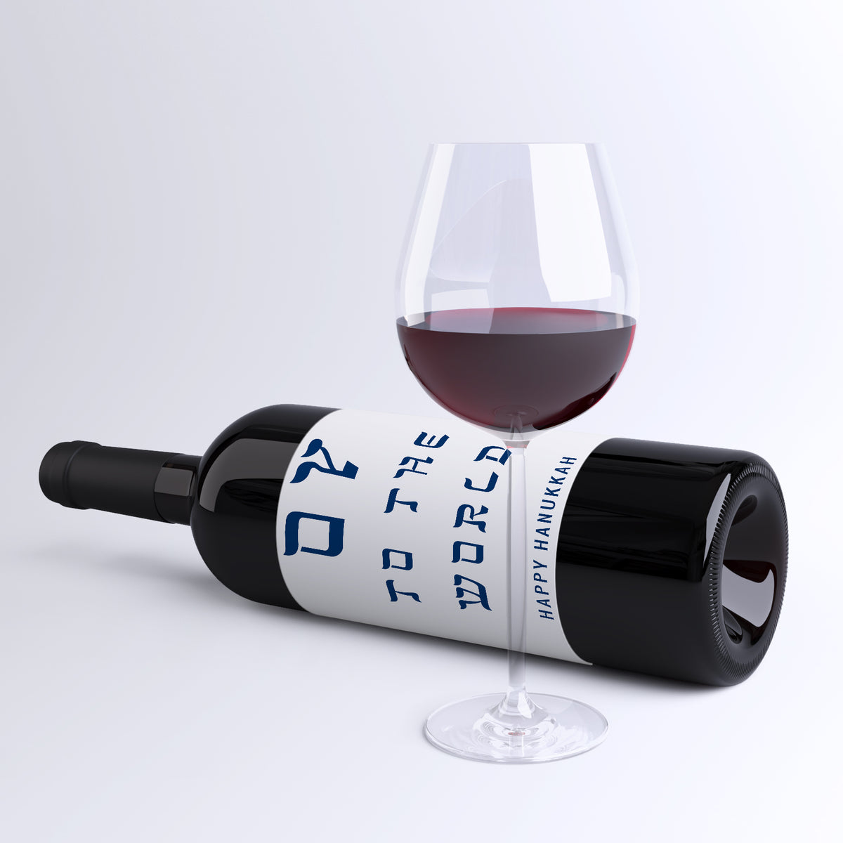 Hanukkah Wine Labels, Pack of 4