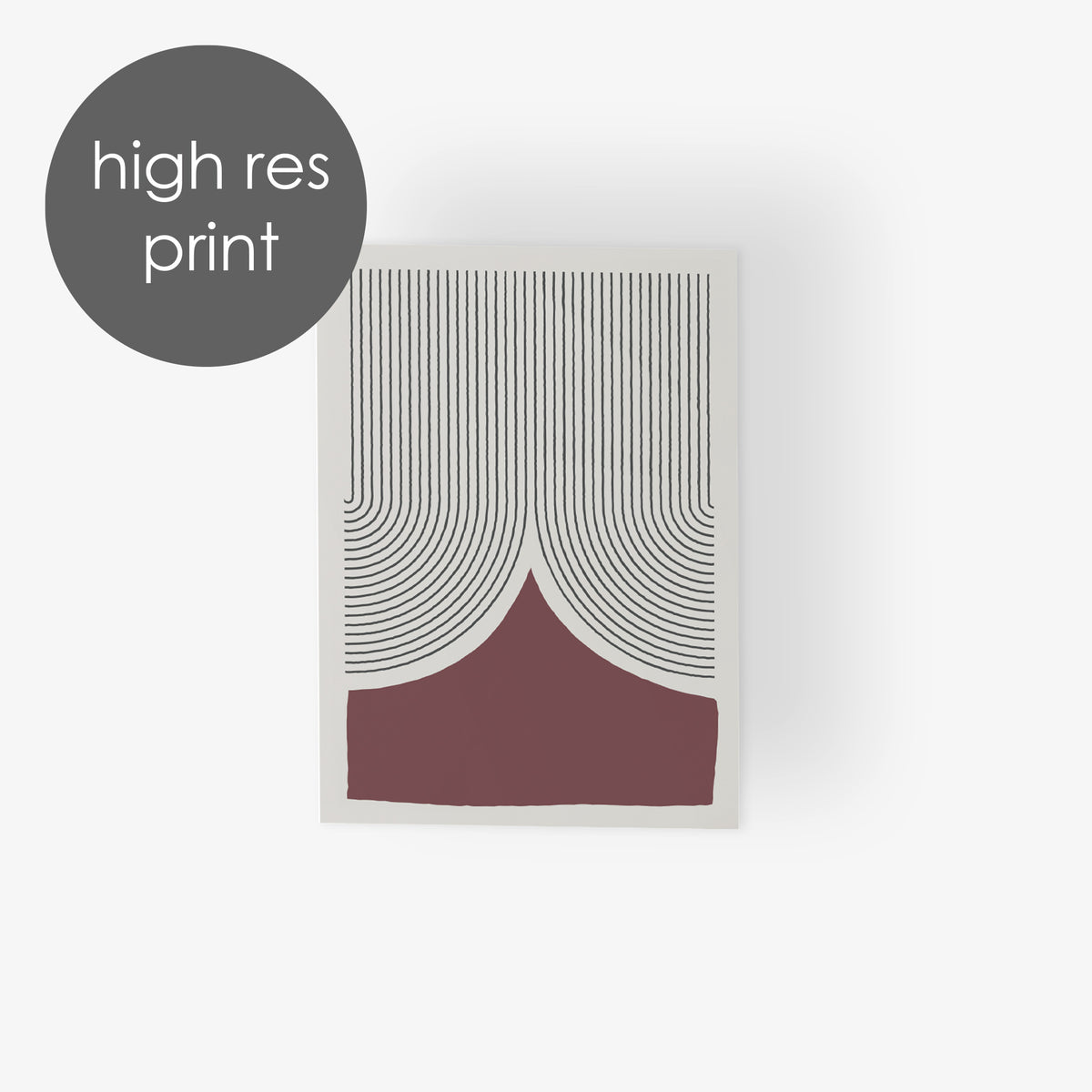 Set of 24 geometric stationery cards with clean color block shapes in warm and neutral tones.