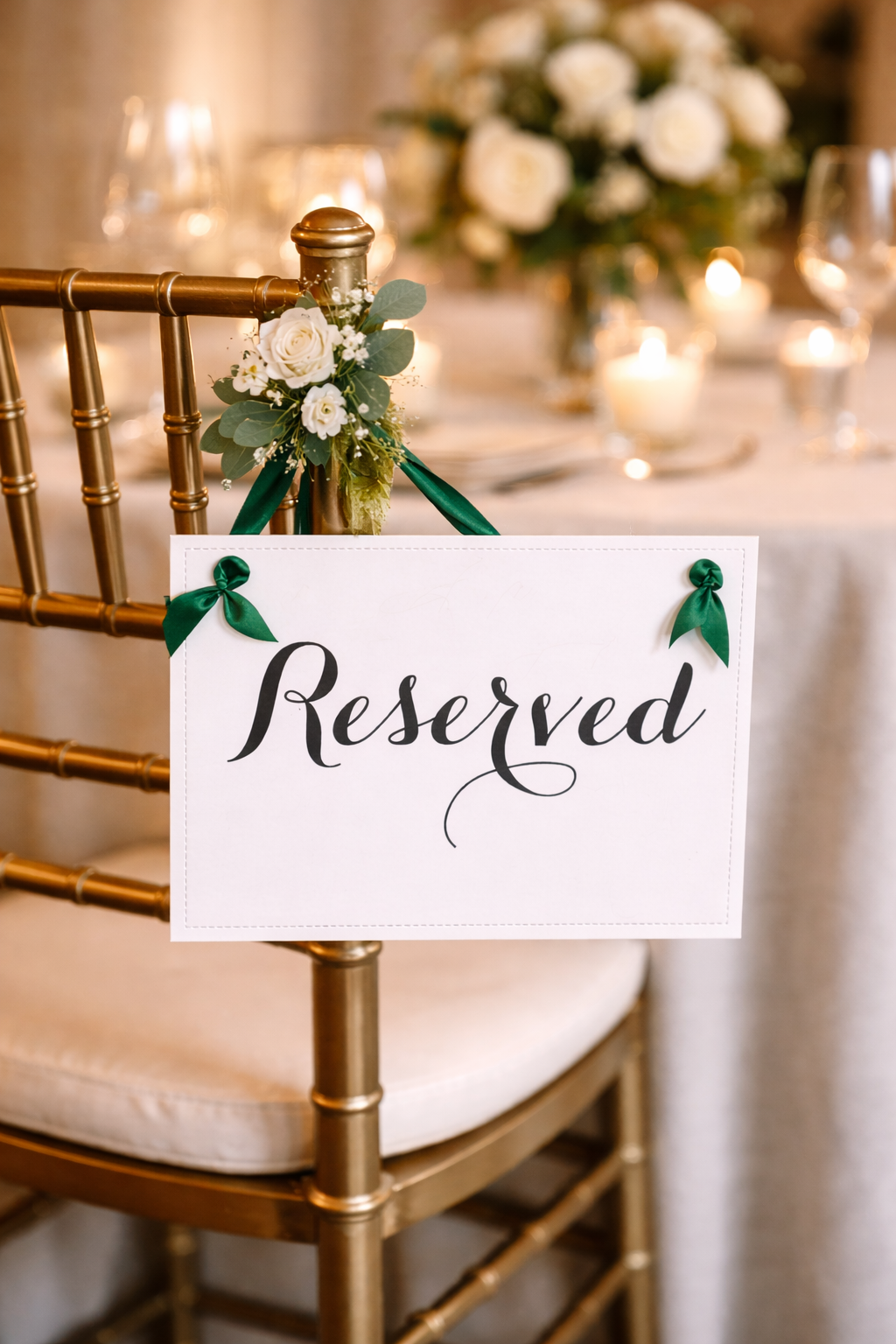Reserved Signs, Set of 4