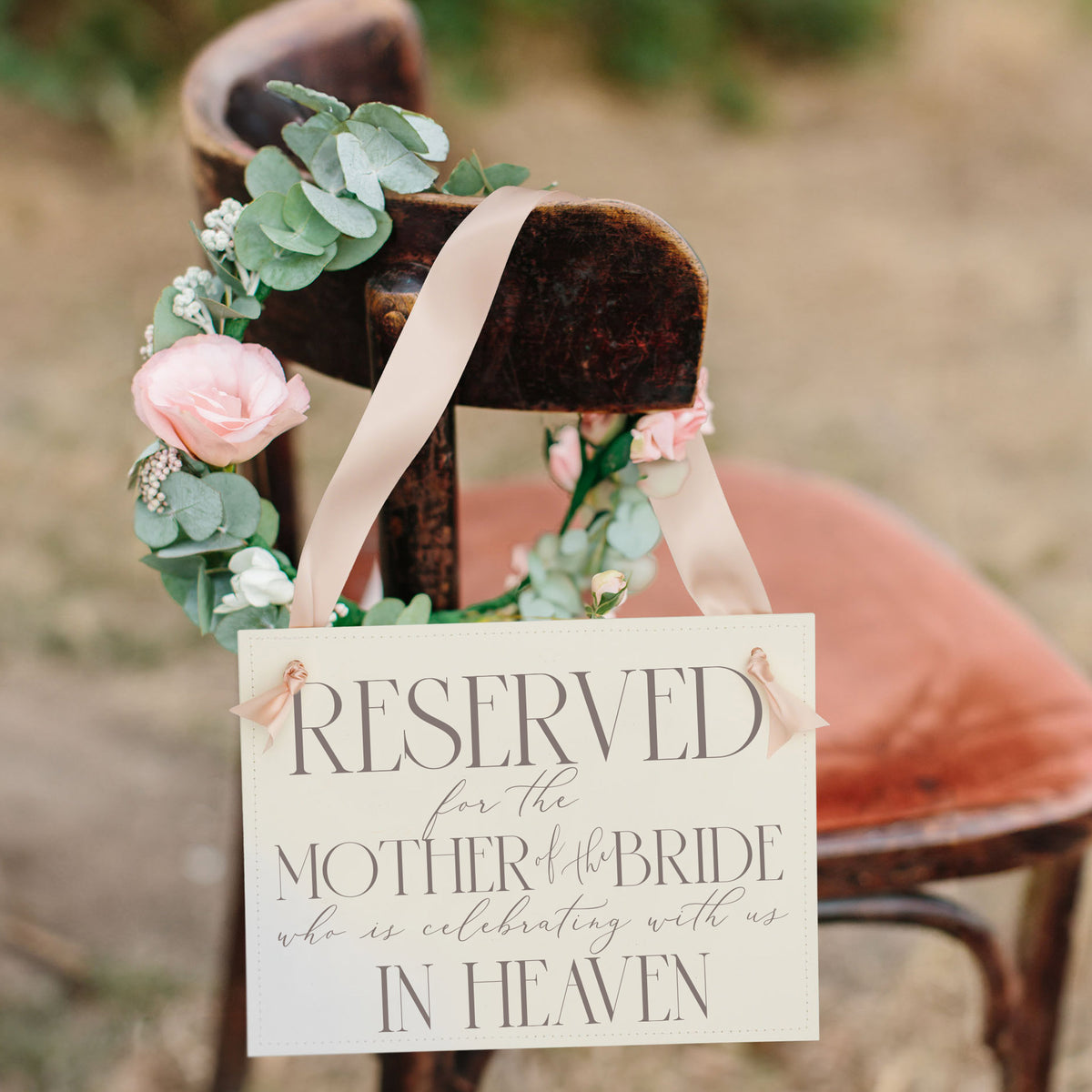 Mother of the Bride Memorial Sign