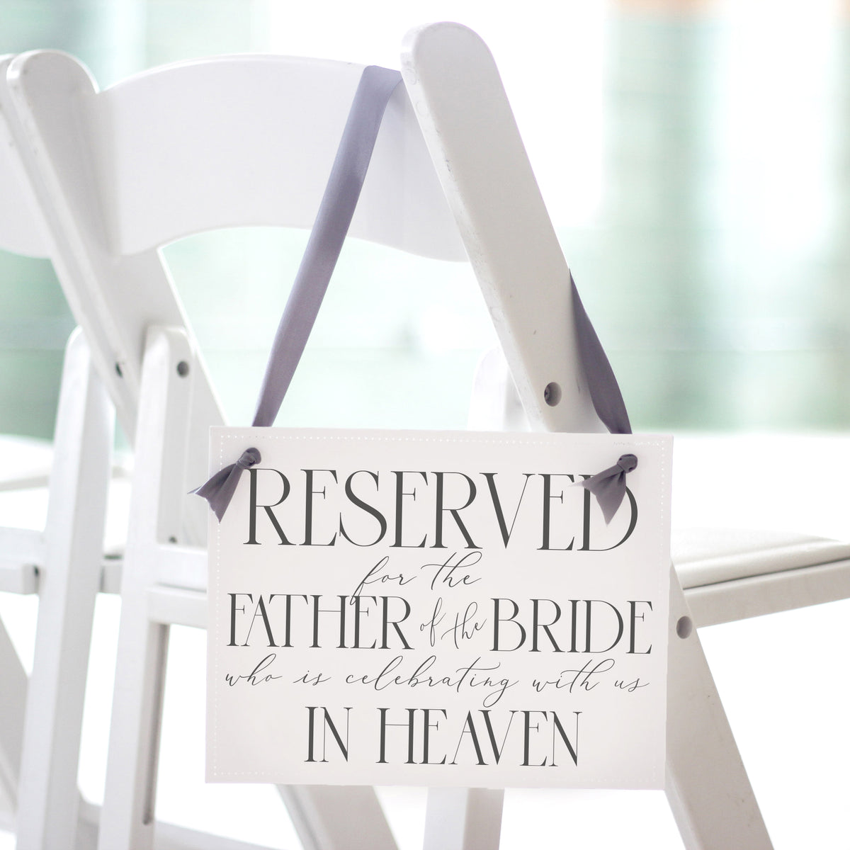 Father of the Bride Memorial Sign