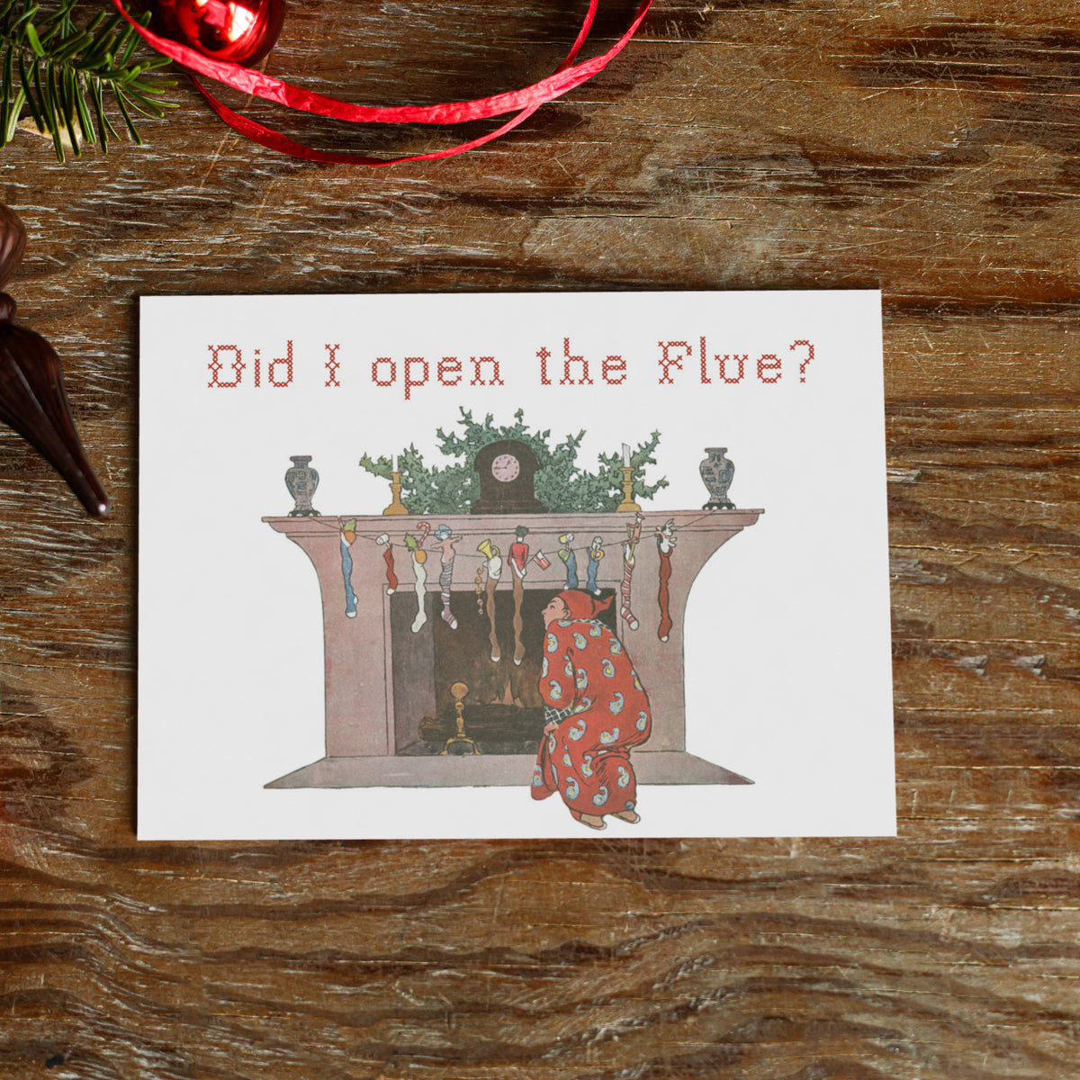 Landscape-format cards on white background; red condensed serif text appears at upper left or upper right by design.