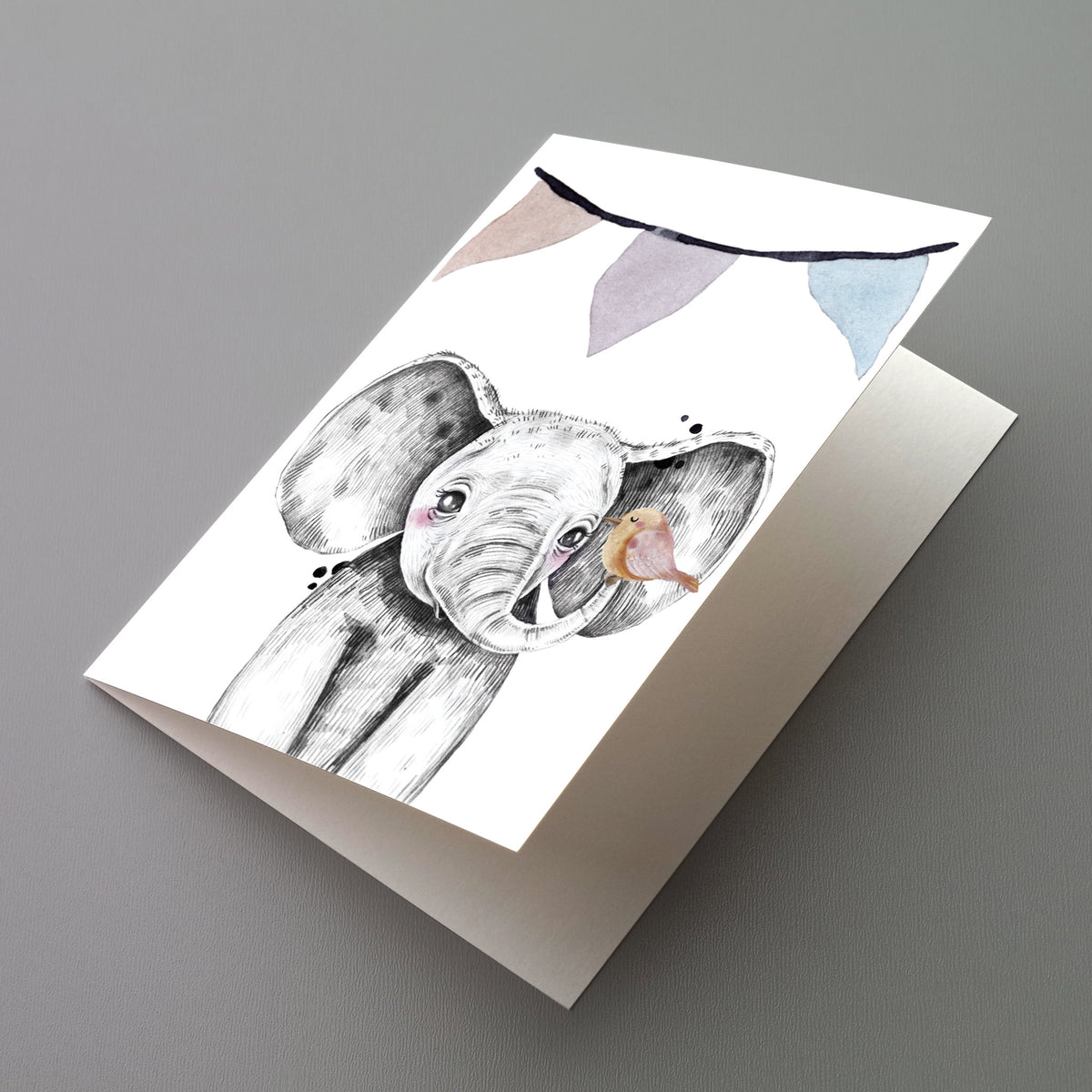 Baby Animal Greeting Cards, Set of 24