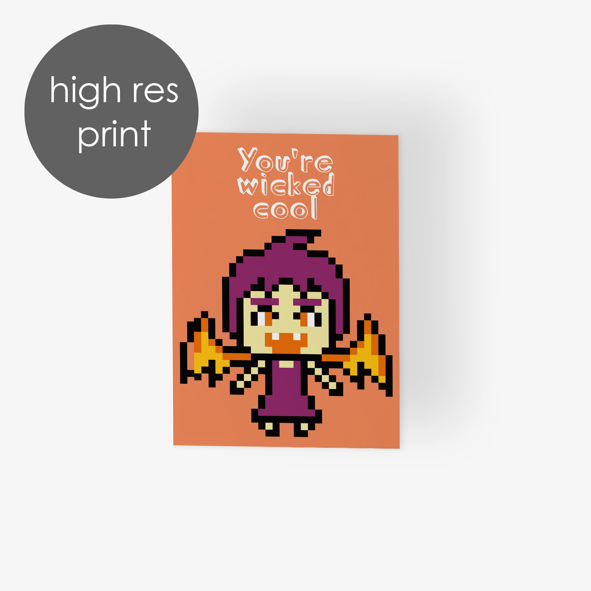 Set of 24 Halloween cards in bold pixel art style with four rotating designs and colorful outlined characters.