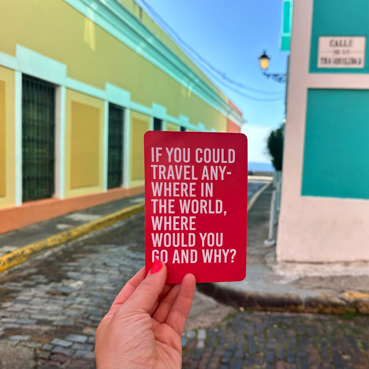 Family Vacation Conversation Starter Cards, Deck of 16