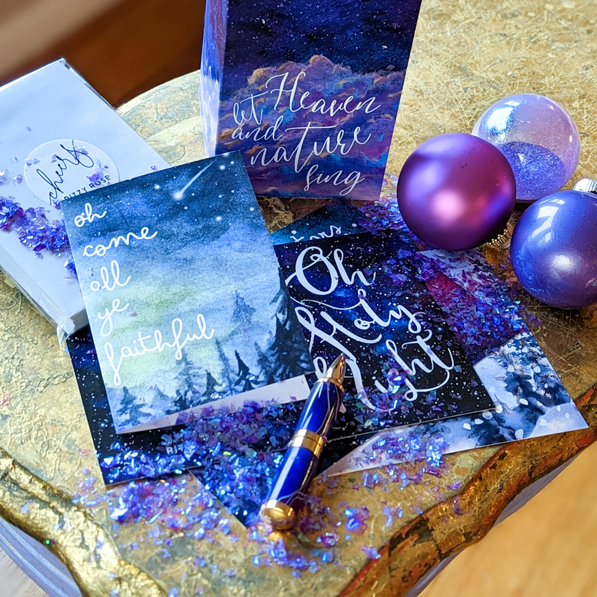 Religious Christmas Greeting Cards, Set of 24