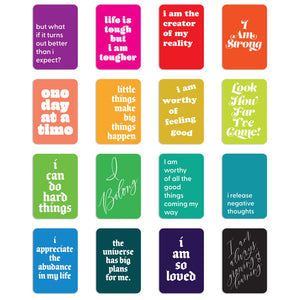 Colorful Affirmation Cards - 20 Positive Mantras in Rainbow Spectrum