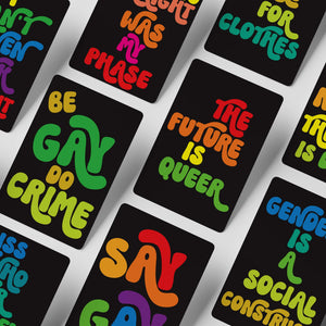 Queer Affirmation Cards - LGBTQ+ Inspirational Quotes for Pride